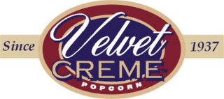 VELVET CREME POPCORN SINCE 1937 logo