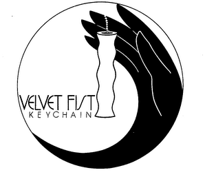 VELVET FIST KEYCHAIN logo