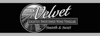 VELVET LIGHTLY SWEETENED WINE VINEGAR SMOOTH & SWEET logo