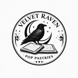 VELVET RAVEN POP PASTRIES logo