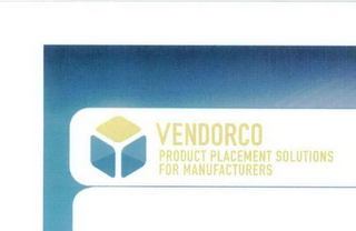 VENDORCO PRODUCT PLACEMENT SOLUTIONS FOR MANUFACTURERS logo