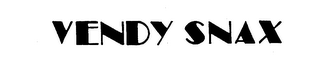 VENDY SNAX logo