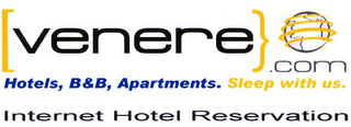 VENERE.COM SLEEP WITH US.  HOTELS, B&B APARTMENTS.  SLEEP WITH US.  INTERNET HOTEL RESERVATION logo