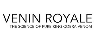 VENIN ROYALE THE SCIENCE OF PURE KING COBRA VENOM logo