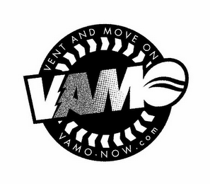 VENT AND MOVE ON VAMO VAMO-NOW.COM logo