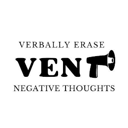 VENT VERBALLY ERASE NEGATIVE THOUGHTS logo