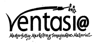 VENTASI@ MASTERFULLY MARKETING IMAGINATIVE MATERIAL logo