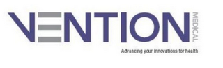 VENTION MEDICAL ADVANCING YOUR INNOVATIONS FOR HEALTH logo