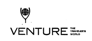 VENTURE THE TRAVELER'S WORLD logo