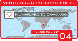 VENTURI GLOBAL CHALLENGES VENTURI V KILIMANJARO TO OKAVANGO MISSION NO 04 logo