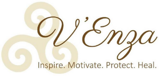 V'ENZA INSPIRE. MOTIVATE. PROTECT. HEAL. logo
