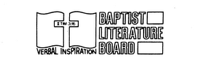 VERBAL INSPIRATION BAPTIST LITERATURE BOARD logo