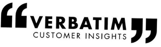 "VERBATIM CUSTOMER INSIGHTS" logo