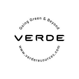 VERDE GOING GREEN & BEYOND VERDE RESOURCES logo