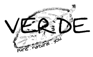 VERDE PURE . NATURAL . YOU logo