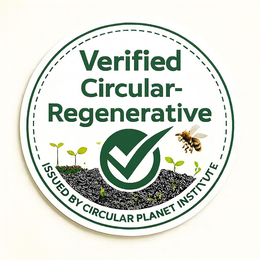 VERIFIED CIRCULAR- REGENERATIVE ISSUED BY CIRCULAR PLANET INSTITUTE logo