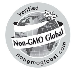 VERIFIED NON-GMO GLOBAL NONGMOGLOBAL.COM logo