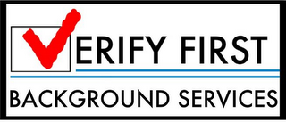 VERIFY FIRST BACKGROUND SERVICES logo