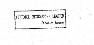 VERITABLE BENEDICTINE LIQUEUR FECAMP (FRANCE) logo