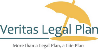 VERITAS LEGAL PLAN MORE THAN A LEGAL PLAN, A LIFE PLAN logo