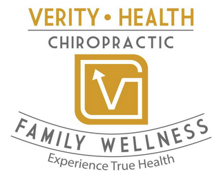 VERITY HEALTH CHIROPRACTIC FAMILY WELLNESS EXPERIENCE TRUE HEALTH logo