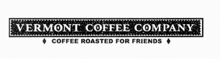 VERMONT COFFEE COMPANY COFFEE ROASTED FOR FRIENDS logo