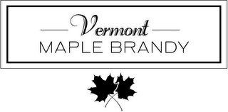 VERMONT MAPLE BRANDY logo