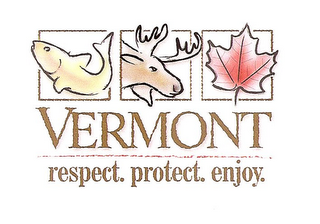 VERMONT RESPECT. PROTECT. ENJOY. logo