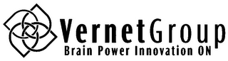 VERNET GROUP BRAIN POWER INNOVATION ON logo