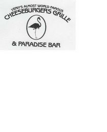 VERN'S ALMOST WORLD FAMOUS CHEESEBURGERS GRILLE & PARADISE BAR logo