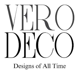 VERO DECO DESIGNS OF ALL TIME logo