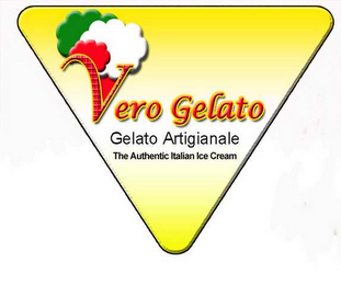 VERO GELATO GELATO ARTIGIANALE THE AUTHENTIC ITALIAN ICE CREAM logo