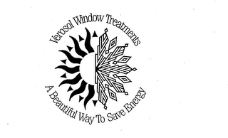 VEROSOL WINDOW TREATMENTS A BEAUTIFUL WAY TO SAVE ENERGY logo