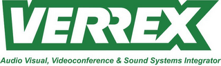 VERREX AUDIO VIDEO, VIDEOCONFERENCE & SOUND SYSTEMS INTEGRATOR logo