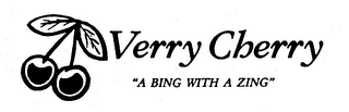 VERRY CHERRY "A BING WITH A ZING" logo