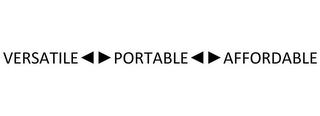 VERSATILE PORTABLE AFFORDABLE logo