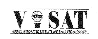 VERTEX V I SAT VERTEX INTEGRATED SATELITE ANTENNA TECHNOLOGY logo