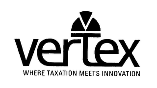 VERTEX WHERE TAXATION MEETS INNOVATION logo