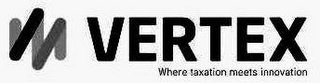 VERTEX WHERE TAXATION MEETS INNOVATION logo