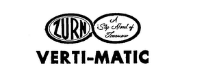 VERTI-MATIC ZURN A STEP AHEAD OF TOMORROW logo