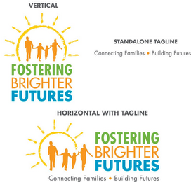 VERTICAL FOSTERING BRIGHTER FUTURES CONNECTING FAMILIES BUILDING FUTURES STANDALONE TAGLINE logo
