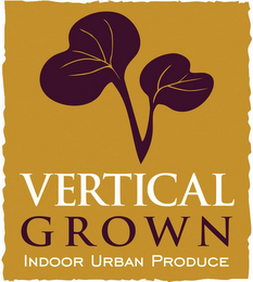 VERTICAL GROWN INDOOR URBAN PRODUCE logo