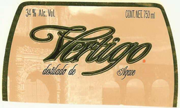 VERTIGO DESTILADO DE AGAVE 34% ALC.  VOL.  CONT.NET.750ML logo