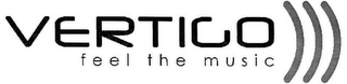 VERTIGO FEEL THE MUSIC logo