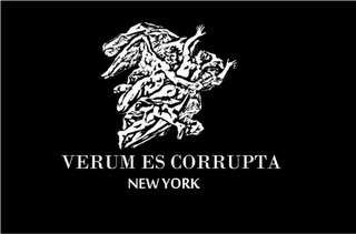 VERUM ES CORRUPTA NEW YORK logo