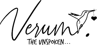VERUM. THE UNSPOKEN... logo