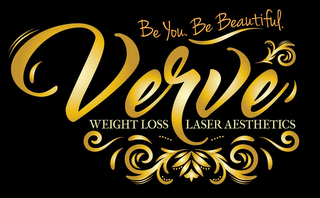VERVE BE YOU. BE BEAUTIFUL. WEIGHT LOSSLASER AESTHETICS logo