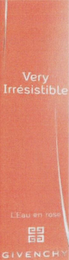 VERY IRRÉSISTIBLE L'EAU EN ROSE GG GIVENCHY logo