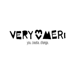 VERY MERI YOU. CREATE. CHANGE. logo