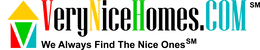 VERYNICEHOMES.COM WE ALWAYS FIND THE NICE ONES logo